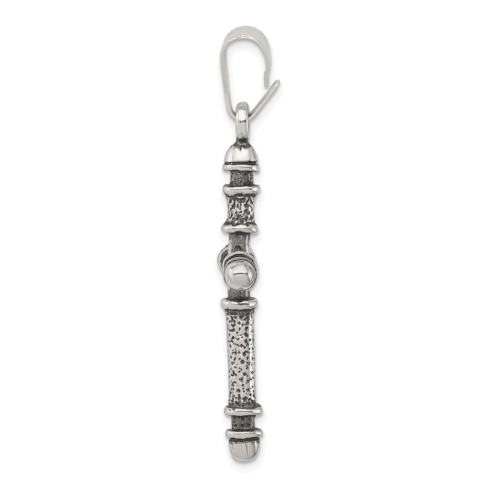 Million Charms 925 Sterling Silver Antiqued Relgious Cross Pendant