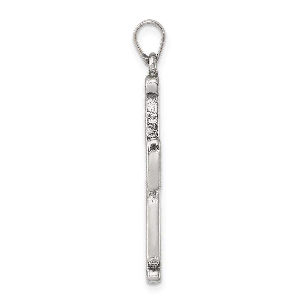Million Charms 925 Sterling Silver Antiqued Relgious Cross Pendant