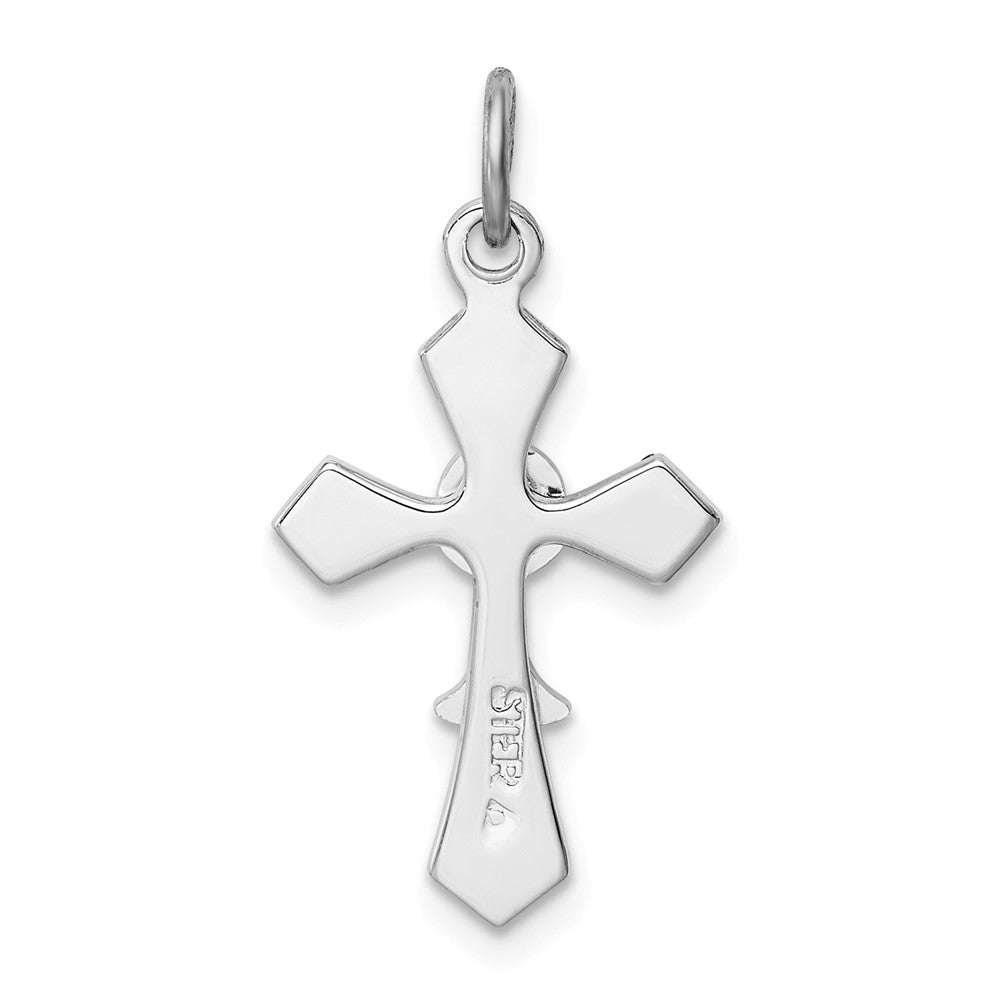 Million Charms 925 Sterling Silver Rhodium-Plated Chalice Relgious Cross Charm