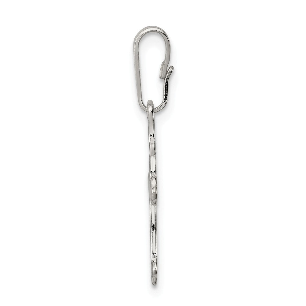 Million Charms 925 Sterling Silver Budded Relgious Cross Charm