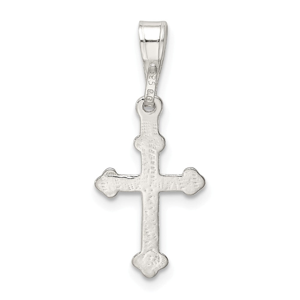 Million Charms 925 Sterling Silver Budded Relgious Cross Charm