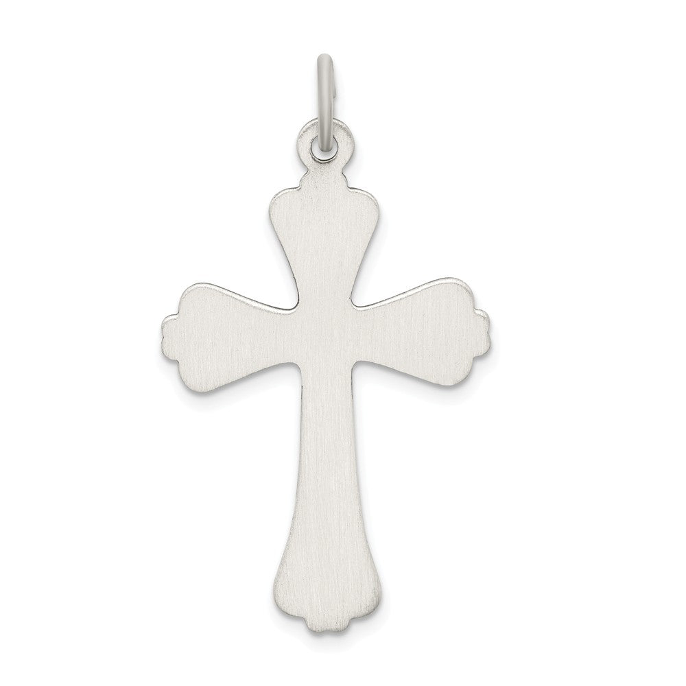 Million Charms 925 Sterling Silver Antiqued Relgious Cross Pendant