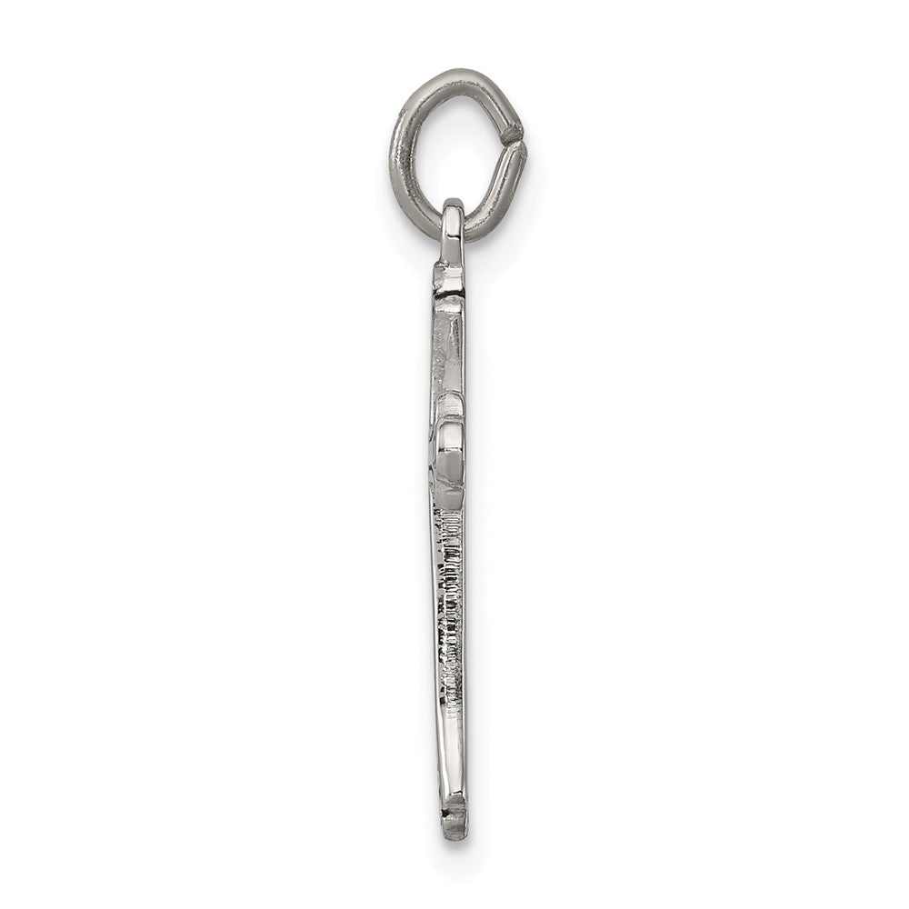 Million Charms 925 Sterling Silver Antiqued Relgious Cross Charm