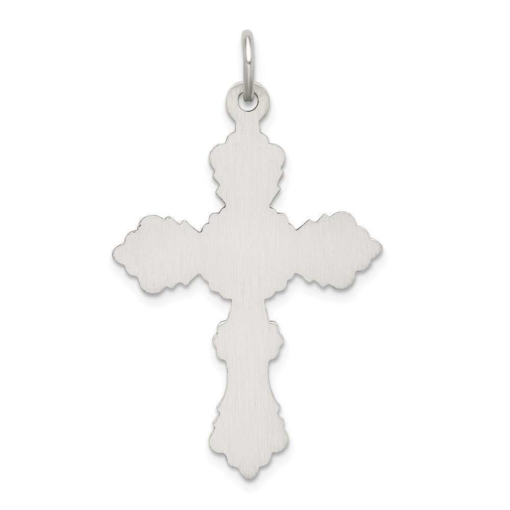 Million Charms 925 Sterling Silver Antiqued Relgious Cross Pendant