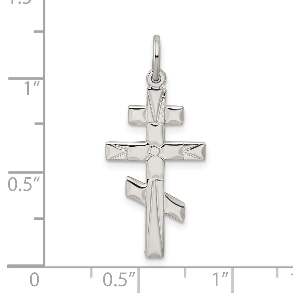 Million Charms 925 Sterling Silver Eastern Orthodox Relgious Cross Charm