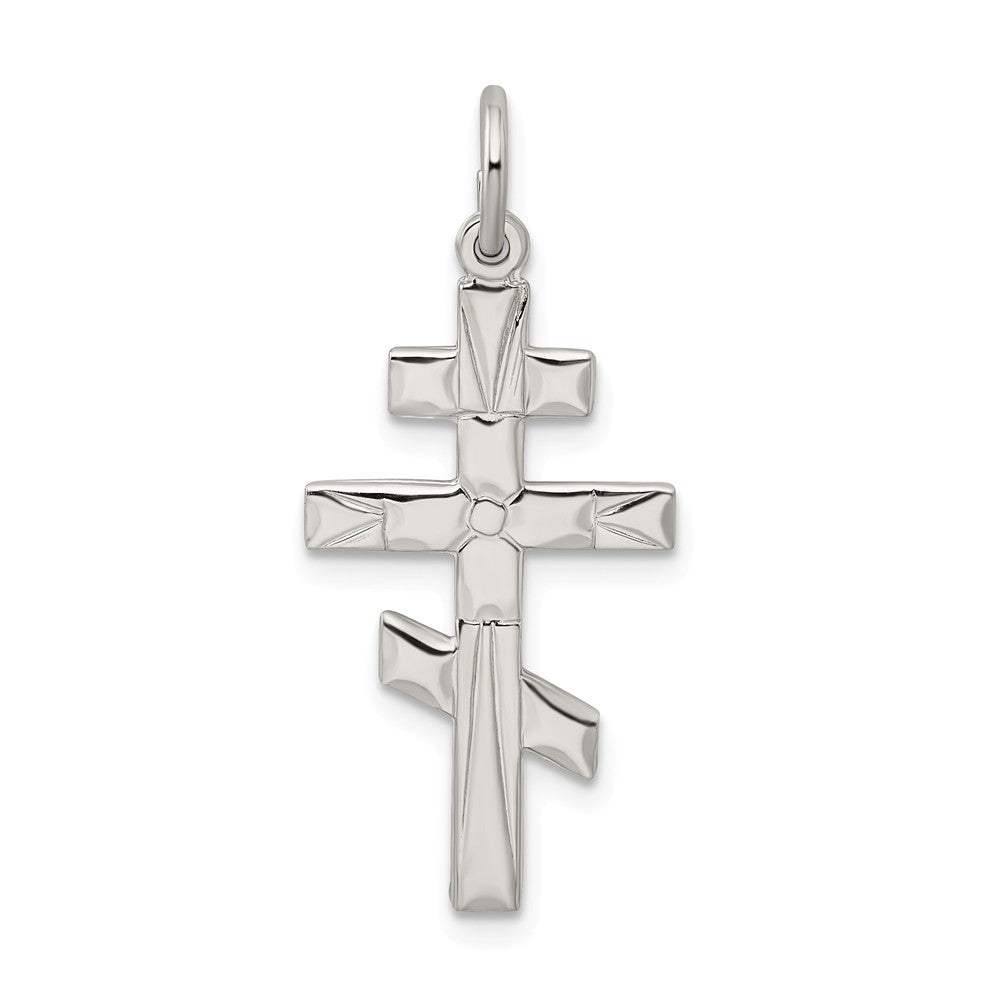 Million Charms 925 Sterling Silver Eastern Orthodox Relgious Cross Charm