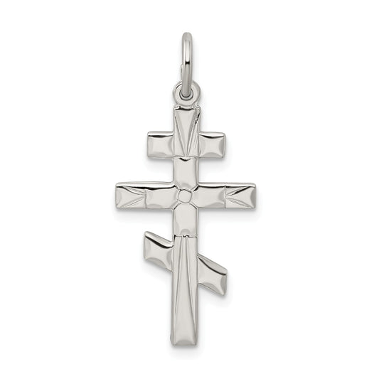 Million Charms 925 Sterling Silver Eastern Orthodox Relgious Cross Charm