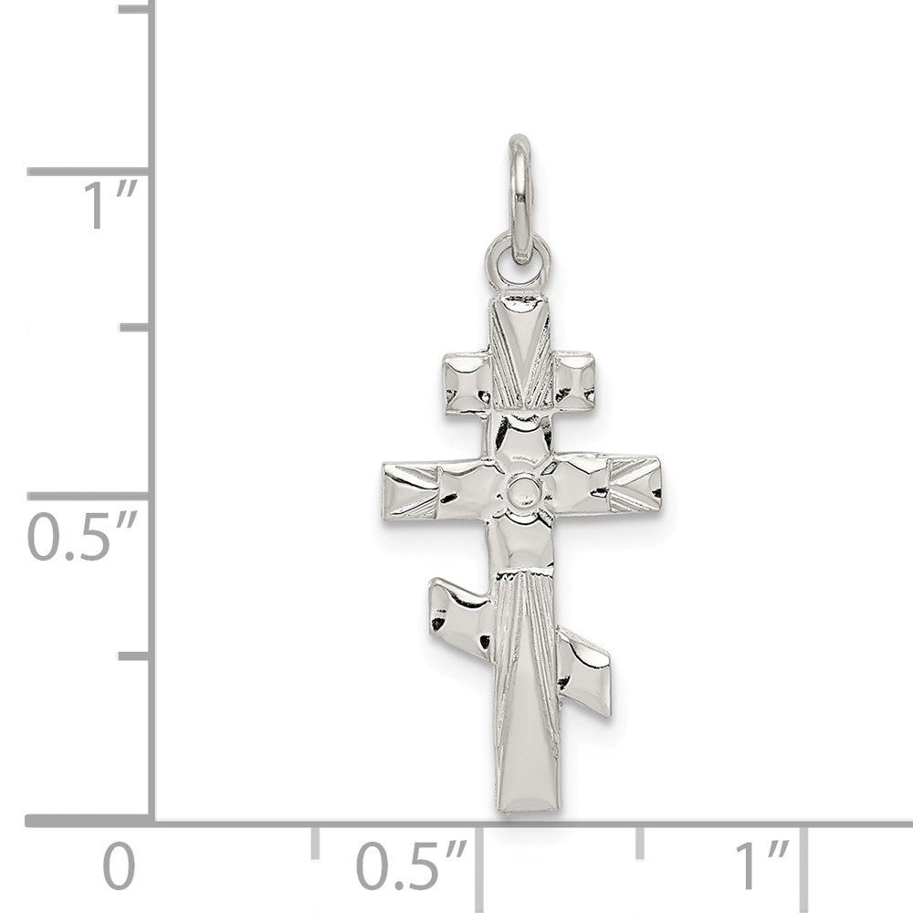 Million Charms 925 Sterling Silver Eastern Orthodox Relgious Cross Charm