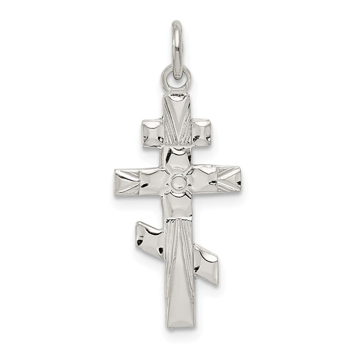 Million Charms 925 Sterling Silver Eastern Orthodox Relgious Cross Charm