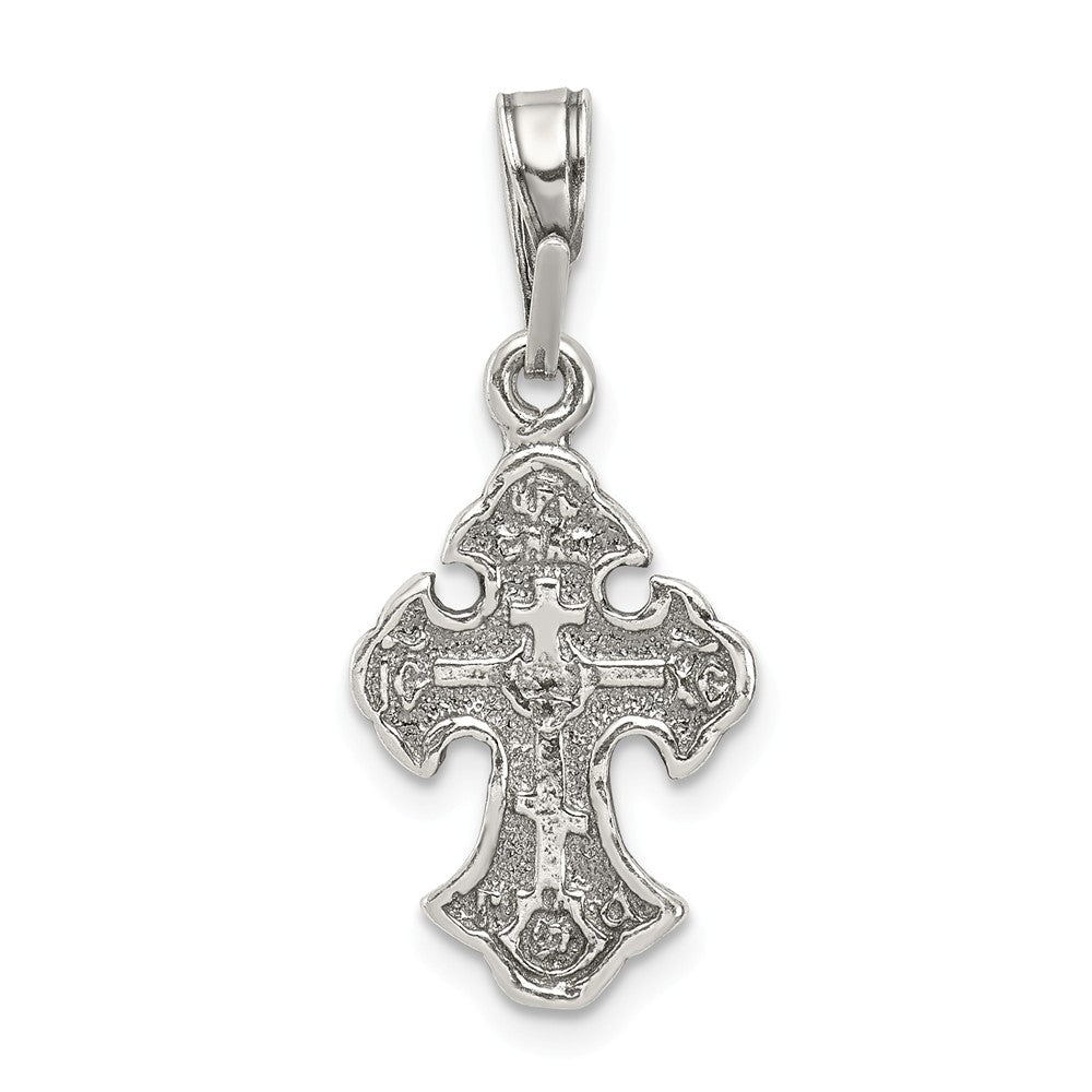 Million Charms 925 Sterling Silver Antiqued Relgious Cross Pendant