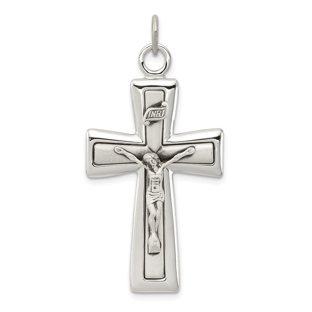 Million Charms 925 Sterling Silver Inri Relgious Crucifix Pendant