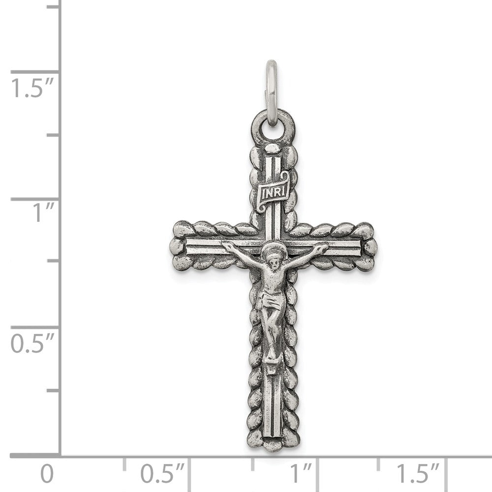 Million Charms 925 Sterling Silver Inri Relgious Crucifix Pendant