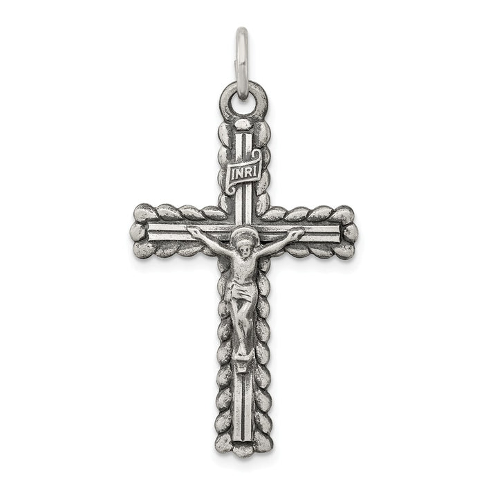 Million Charms 925 Sterling Silver Inri Relgious Crucifix Pendant