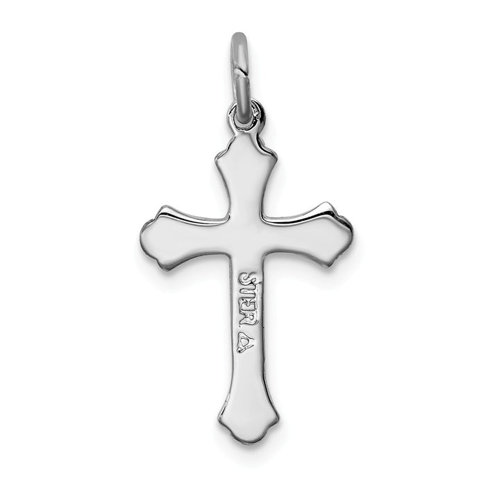 Million Charms 925 Sterling Silver Rhodium-Plated & Vermeil Relgious Crucifix Charm