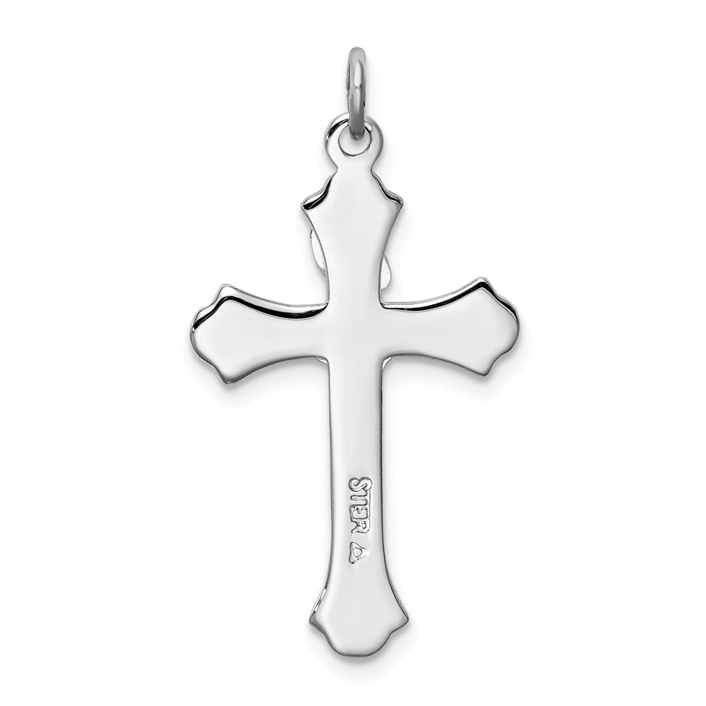 Million Charms 925 Sterling Silver Rhodium-Plated & Vermeil Relgious Crucifix Pendant