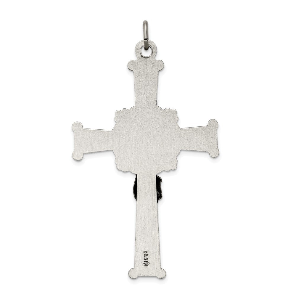 Million Charms 925 Sterling Silver Antiqued Inri Relgious Crucifix Pendant