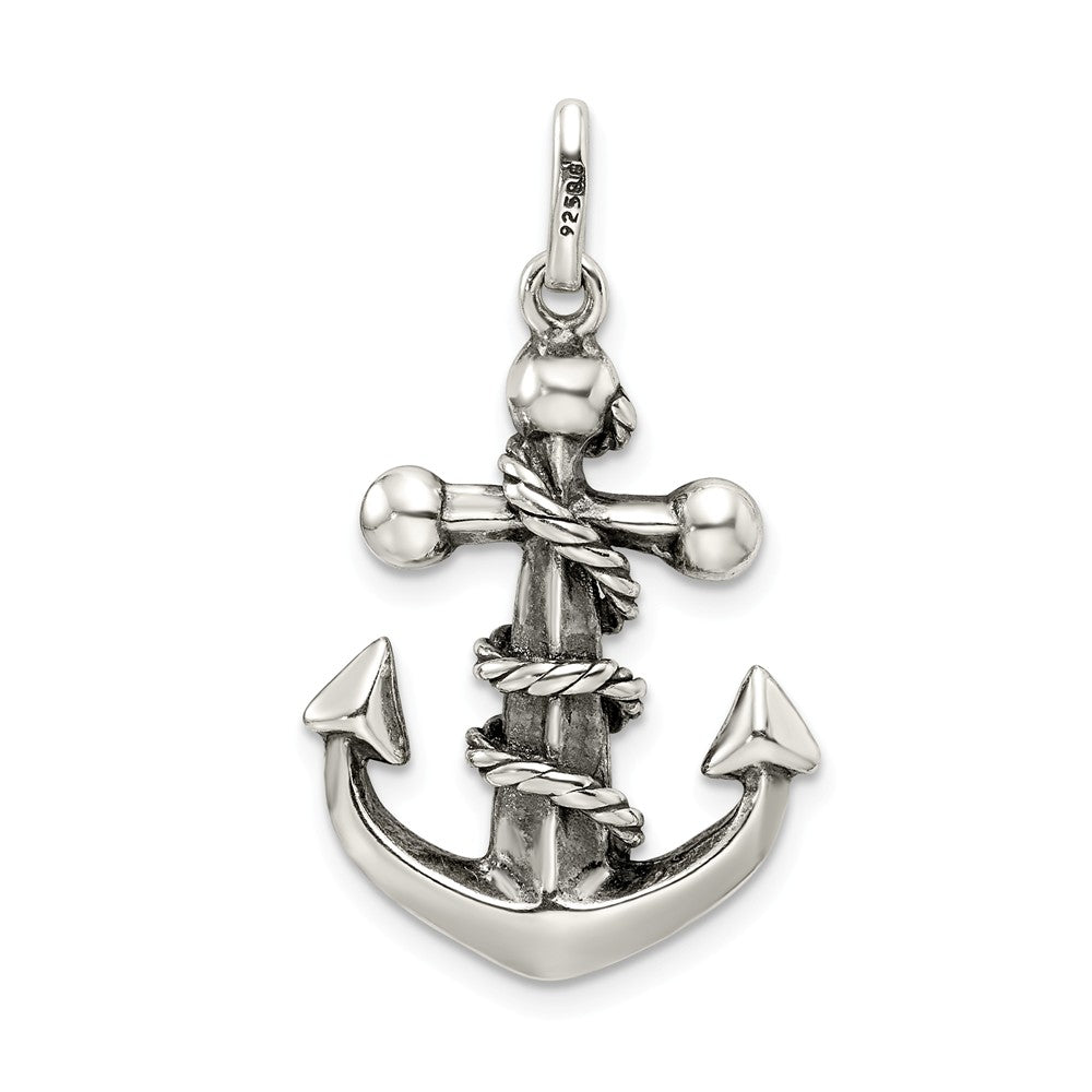 Million Charms 925 Sterling Silver Antiqued Relgious Cross Pendant