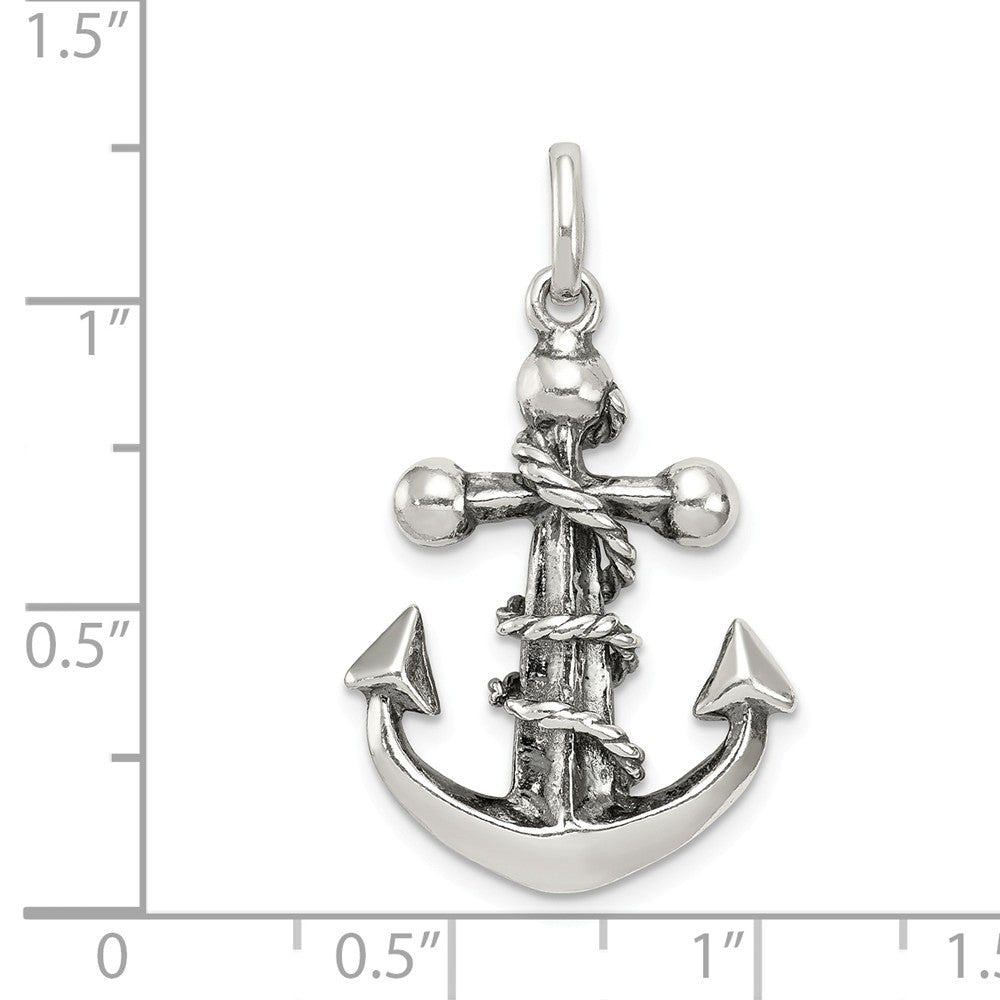 Million Charms 925 Sterling Silver Antiqued Relgious Cross Pendant