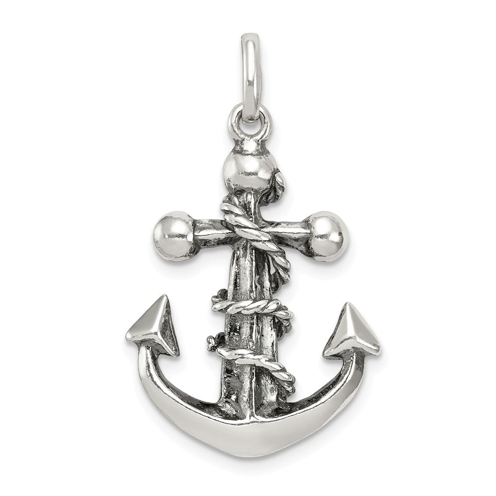 Million Charms 925 Sterling Silver Antiqued Relgious Cross Pendant