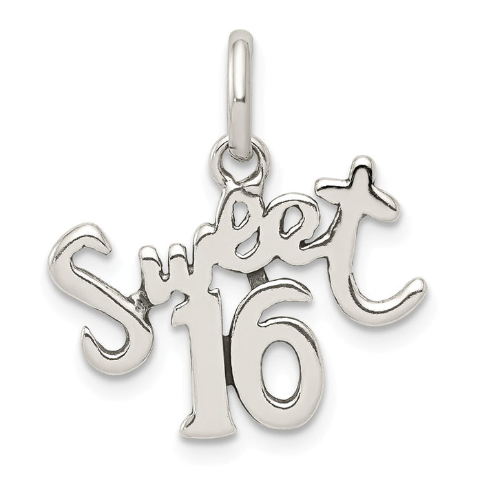 Million Charms 925 Sterling Silver Sweet 16 Birthday Charm