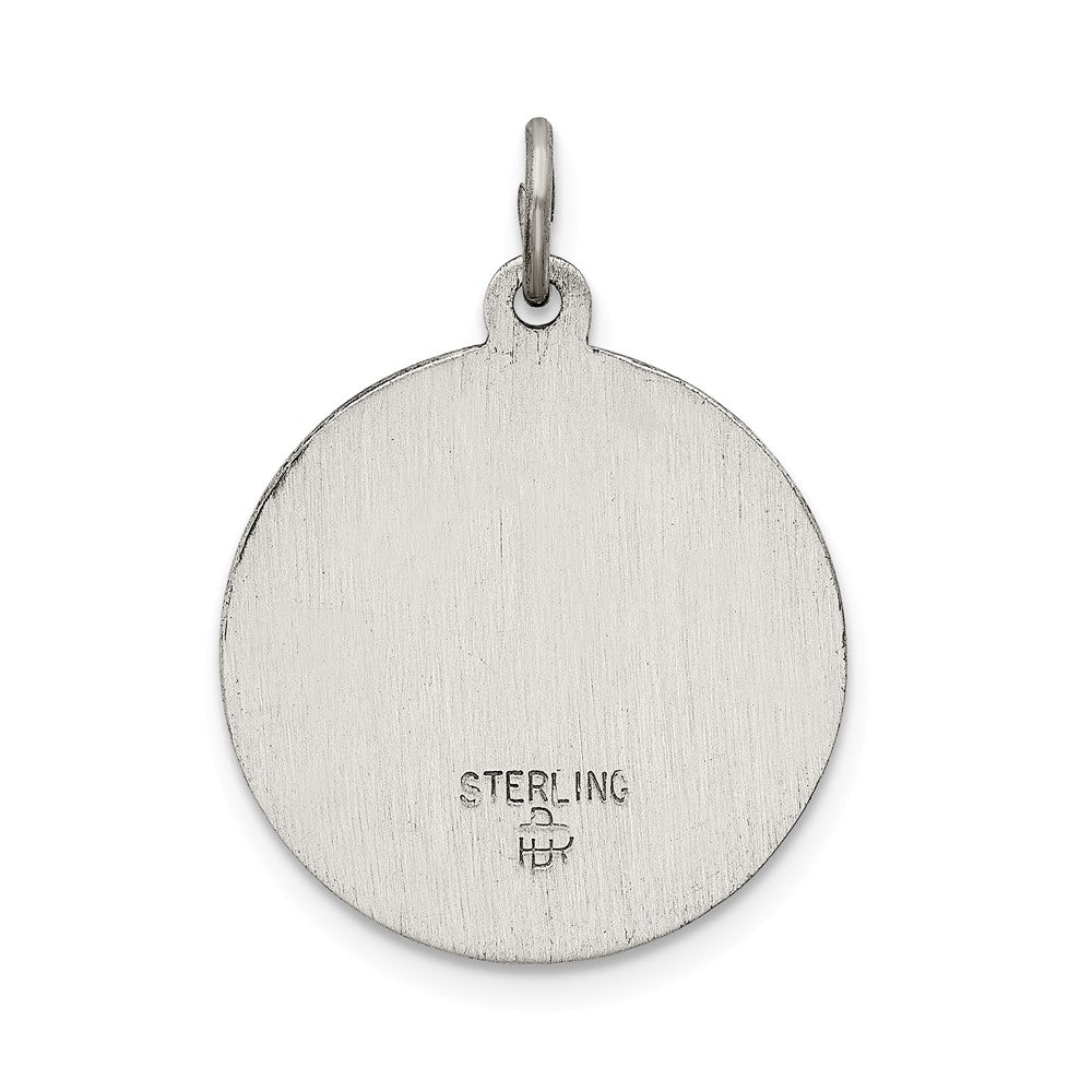 Million Charms 925 Sterling Silver Sacred Heart Of Jesus Medal
