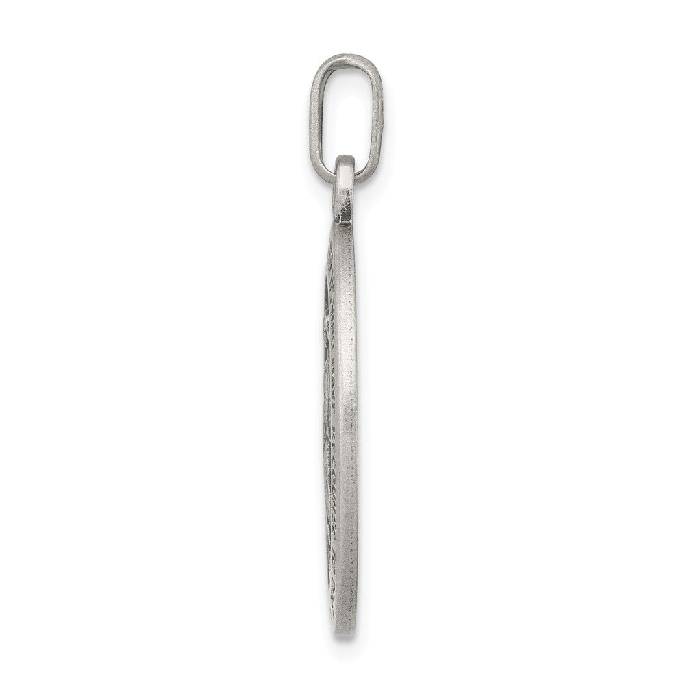 Million Charms 925 Sterling Silver Antiqued Religious Miraculous Medal