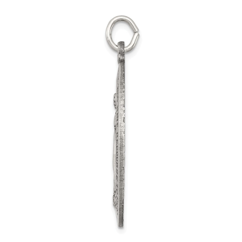 Million Charms 925 Sterling Silver Antiqued Religious Miraculous Medal