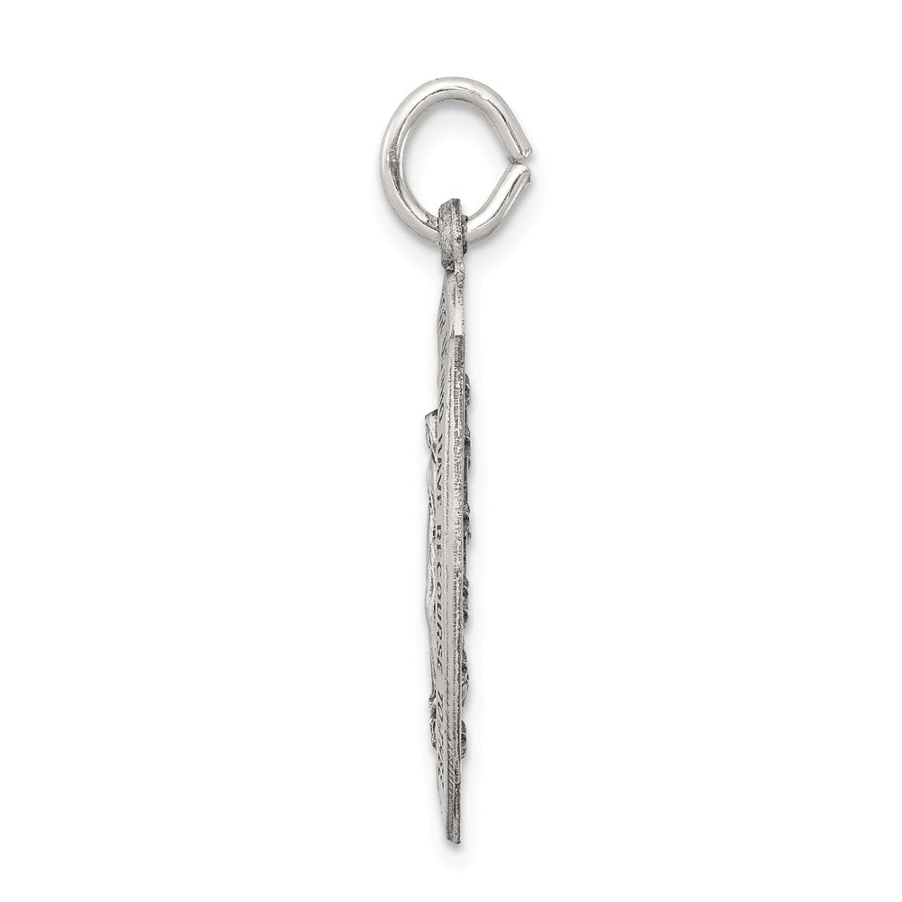 Million Charms 925 Sterling Silver Antiqued Religious Miraculous Medal