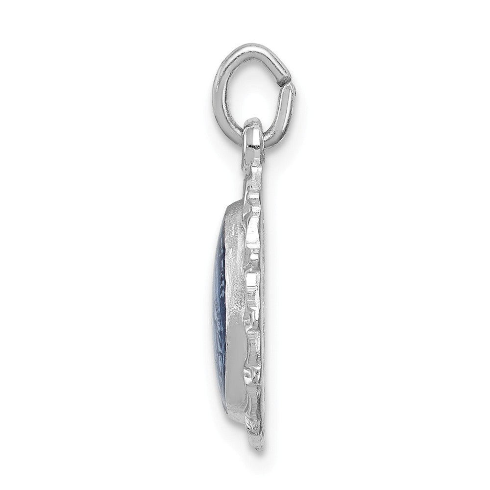 Million Charms 925 Sterling Silver Rhodium-Plated Religious Miraculous Medal