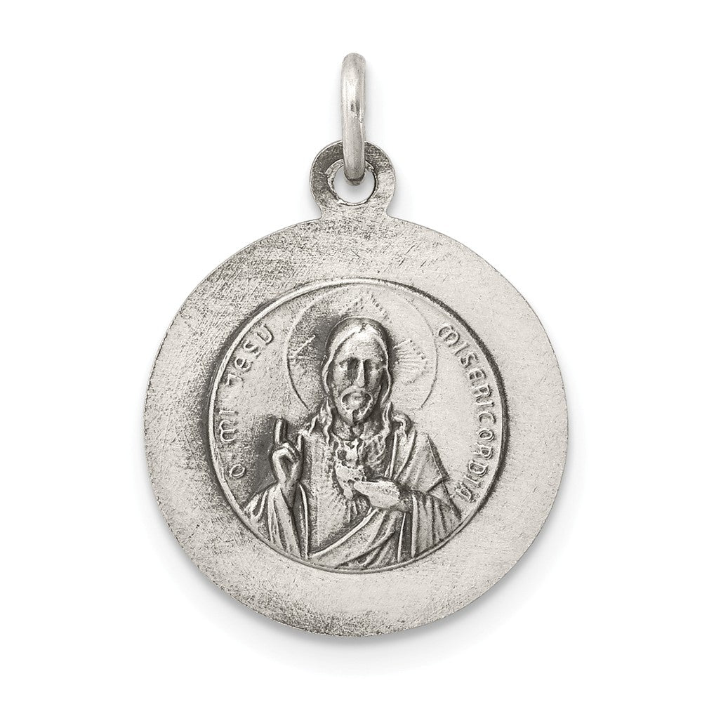 Million Charms 925 Sterling Silver Queen Of The Holy Scapular Medal