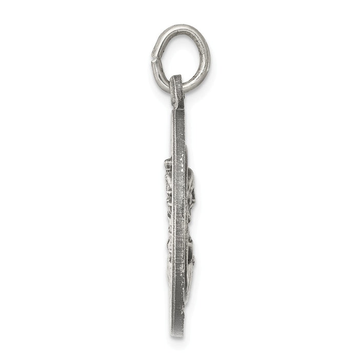 Million Charms 925 Sterling Silver Queen Of The Holy Scapular Medal