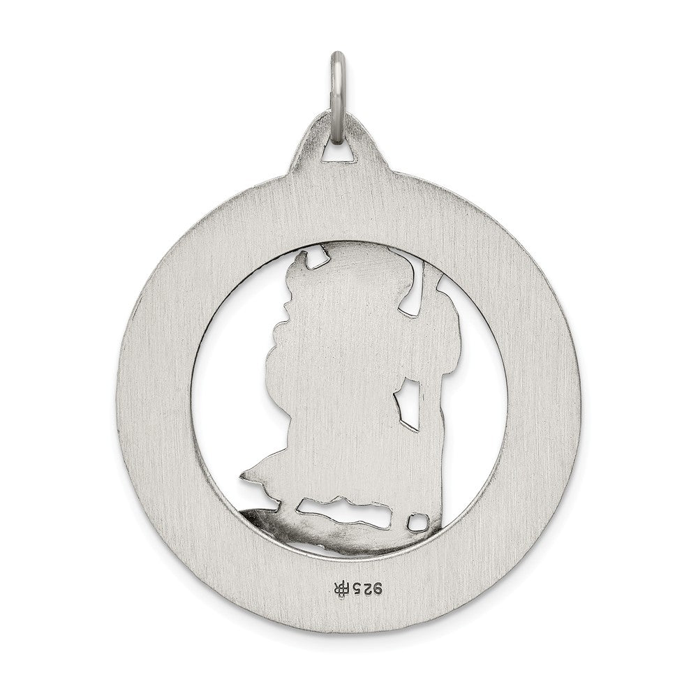 Million Charms 925 Sterling Silver Religious Saint Christopher Medal
