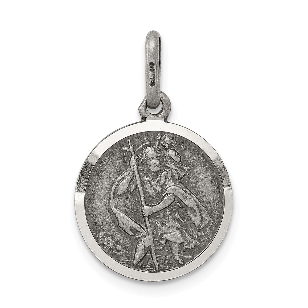 Million Charms 925 Sterling Silver Religious Saint Christopher Medal