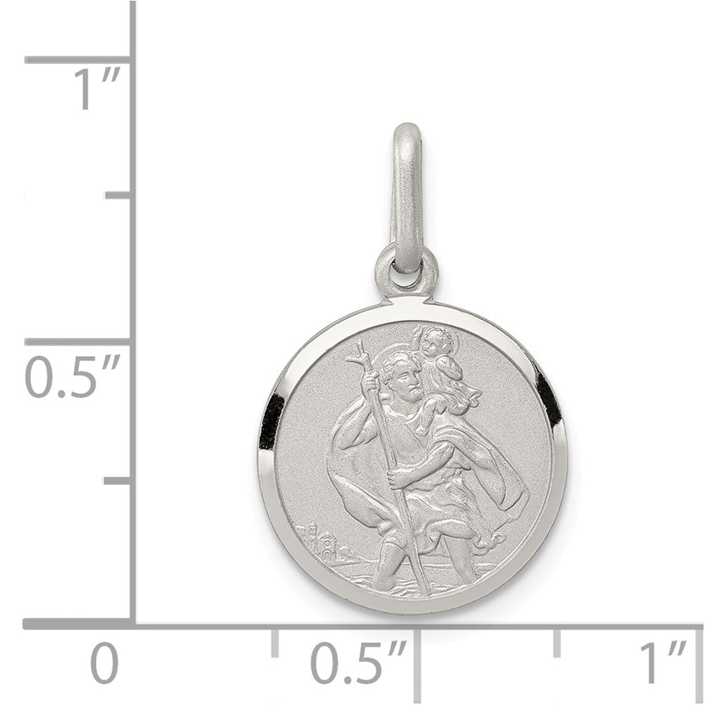 Million Charms 925 Sterling Silver Religious Saint Christopher Medal