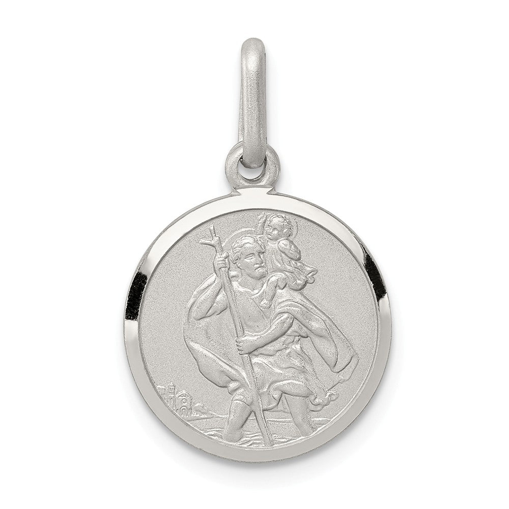 Million Charms 925 Sterling Silver Religious Saint Christopher Medal