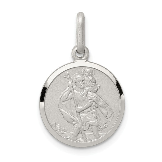 Million Charms 925 Sterling Silver Religious Saint Christopher Medal