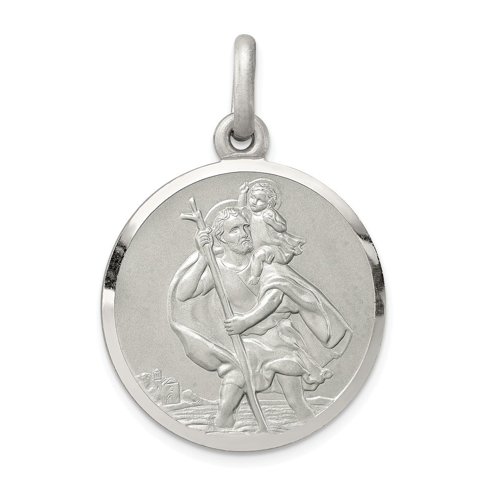 Million Charms 925 Sterling Silver Religious Saint Christopher Medal