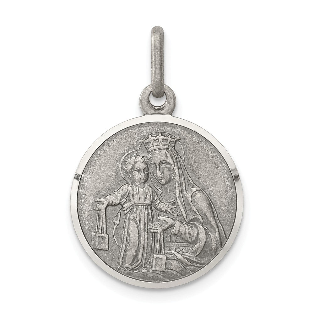 Million Charms 925 Sterling Silver Relgious Our Lady Of Mount Carmel Medal