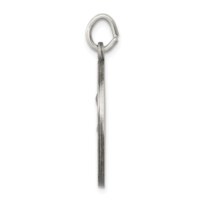 Million Charms 925 Sterling Silver Antiqued Religious Saint Anthony Medal