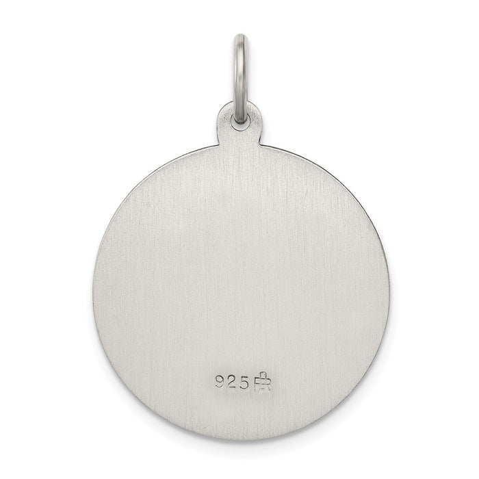 Million Charms 925 Sterling Silver Antiqued Religious Saint Anthony Medal