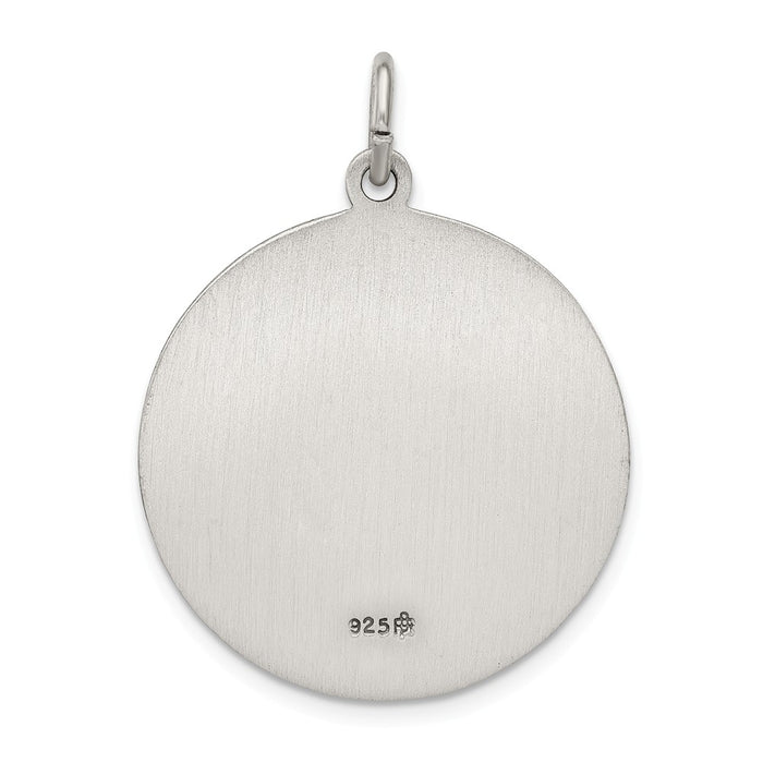 Million Charms 925 Sterling Silver Antiqued Religious Saint Anthony Medal