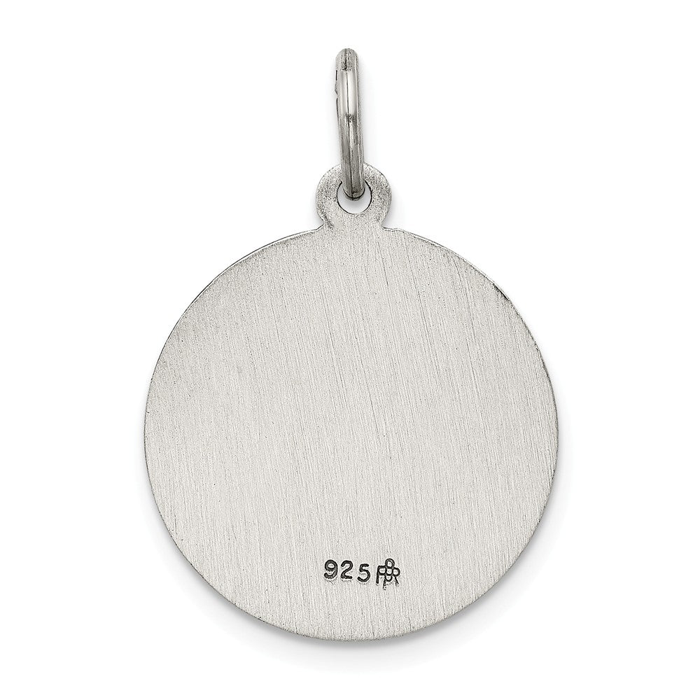 Million Charms 925 Sterling Silver Religious Saint Barbara Medal