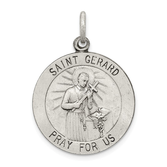 Million Charms 925 Sterling Silver Religious Saint Gerard Medal