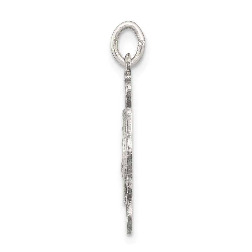 Million Charms 925 Sterling Silver Religious Saint Florian Badge Medal
