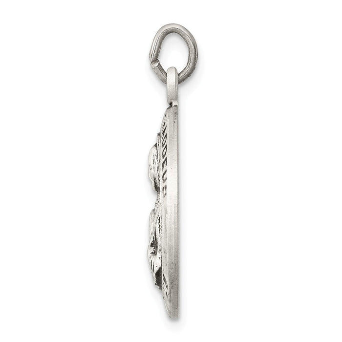 Million Charms 925 Sterling Silver Religious Saint Jude Thaddeus Medal