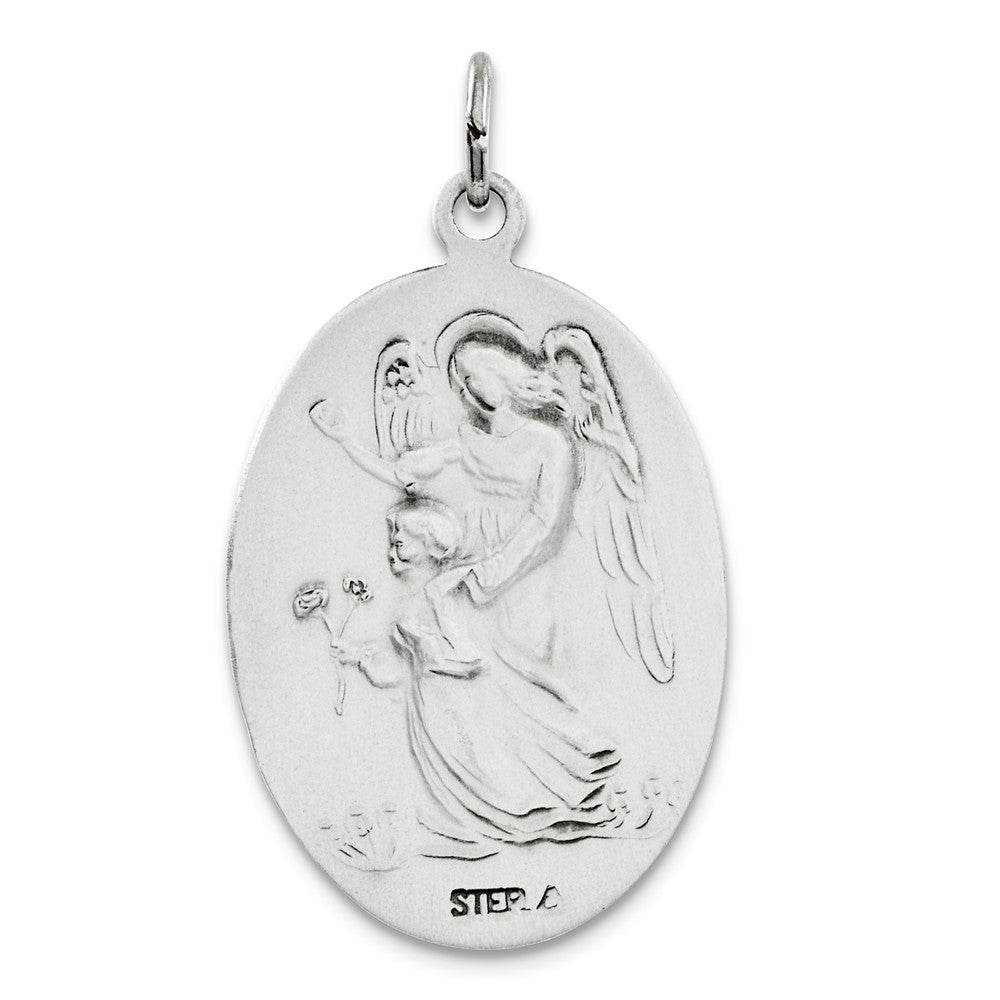 Million Charms 925 Sterling Silver Reversible Religious Saint Michael Medal