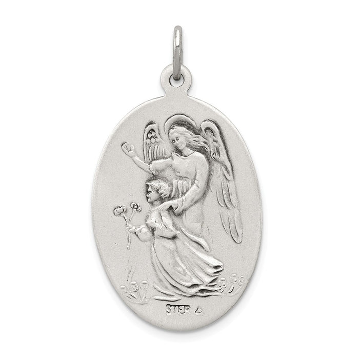 Million Charms 925 Sterling Silver Reversible Religious Saint Michael Medal
