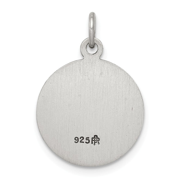 Million Charms 925 Sterling Silver Religious Saint Peregrine Medal