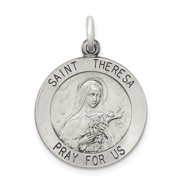 Million Charms 925 Sterling Silver Religious Saint Theresa Medal