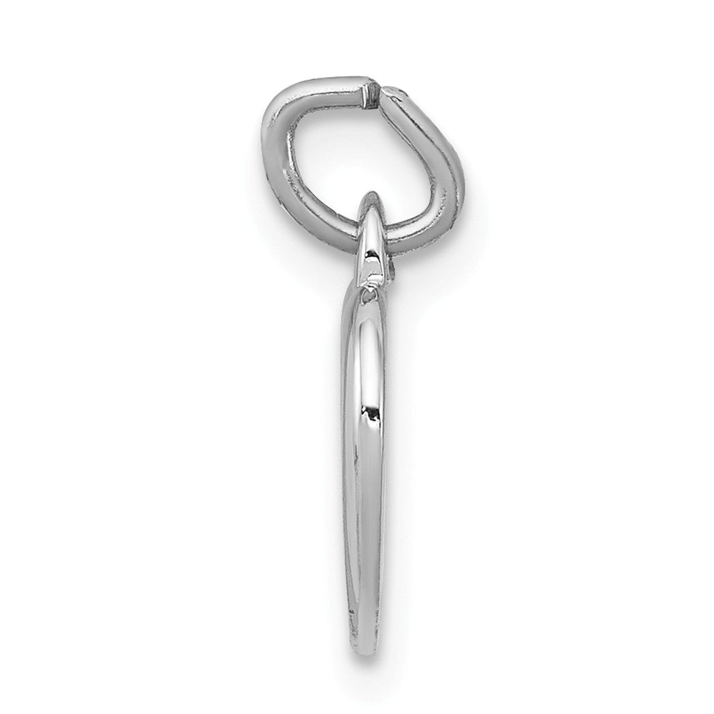Million Charms 925 Sterling Silver Rhodium-Plated & Vermeil Relgious Cross In Heart Charm